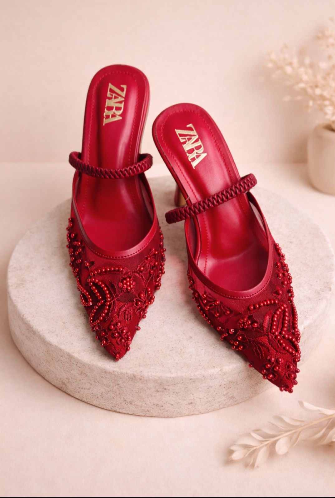 Women’s Red Bridal Sandal AKI9002